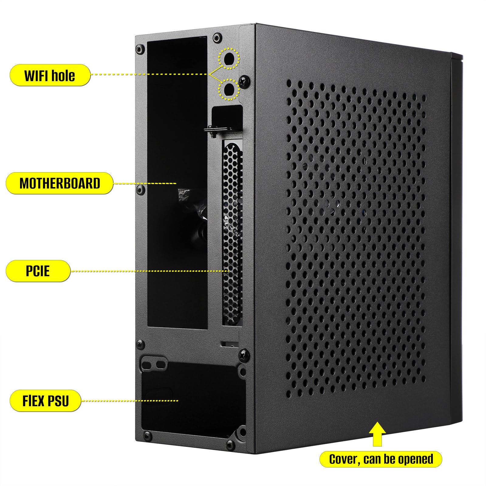 Amazon.co.jp: D32R Mini ITX ケース SFF スモールフォームファクター